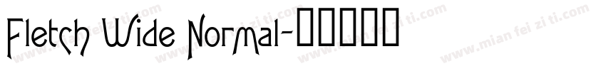 Fletch Wide Normal字体转换